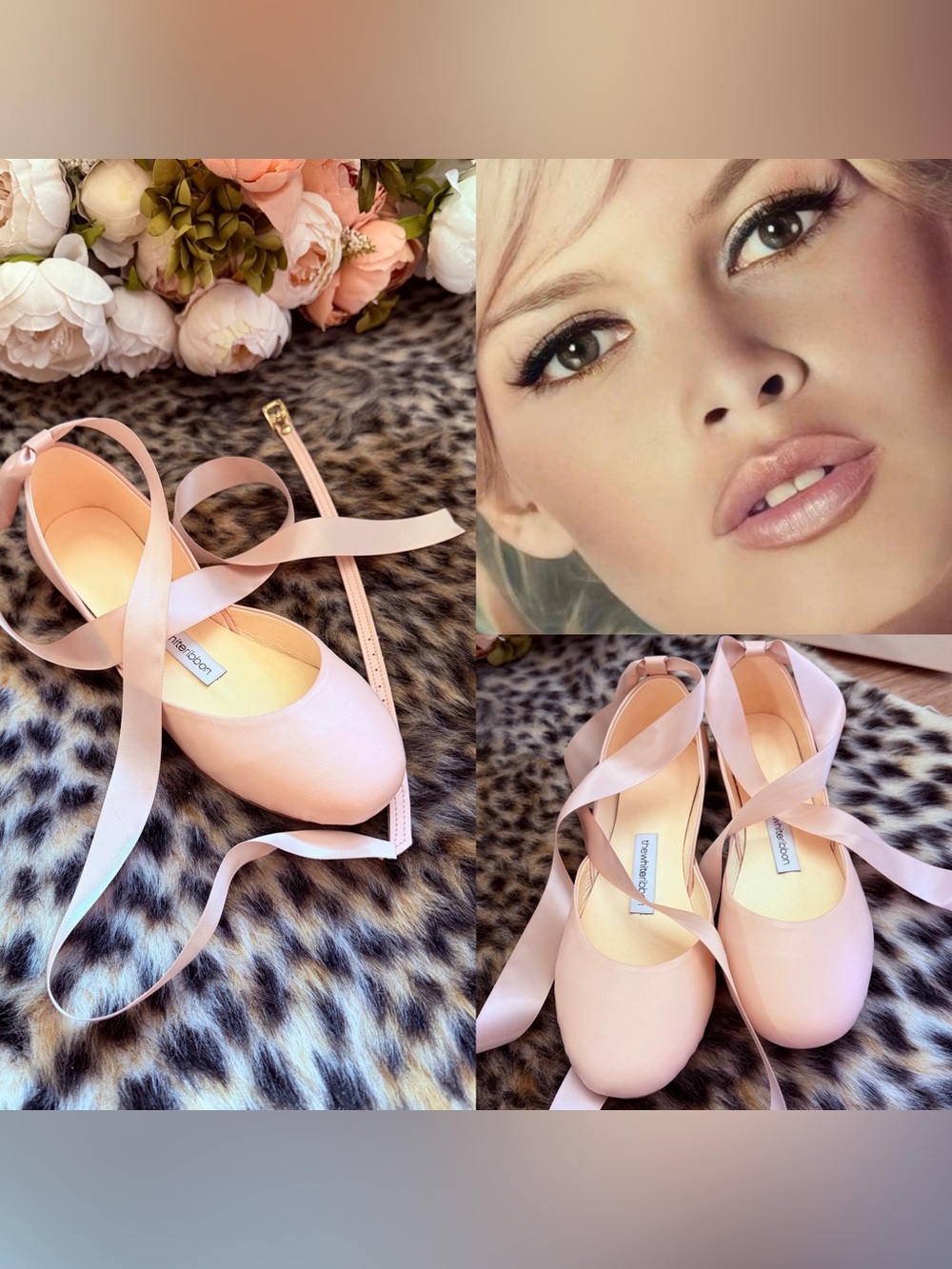 The White Ribbon Ballet 🩰 flats with Satin Ribbon 39